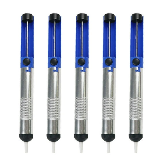 5pcs Aluminum Alloy Desoldering Pump Suction Tin Pen Soldering Sucker