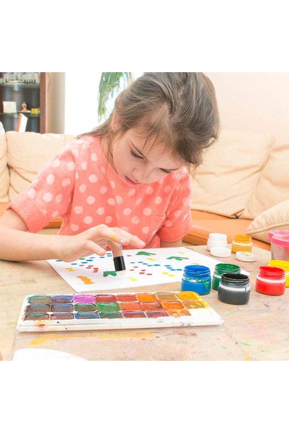 5 Pcs Sponge Finger Daubers Children Finger Painting Tool Plastic Pigment Scrawl Kit <br>(5 Pcs bag )