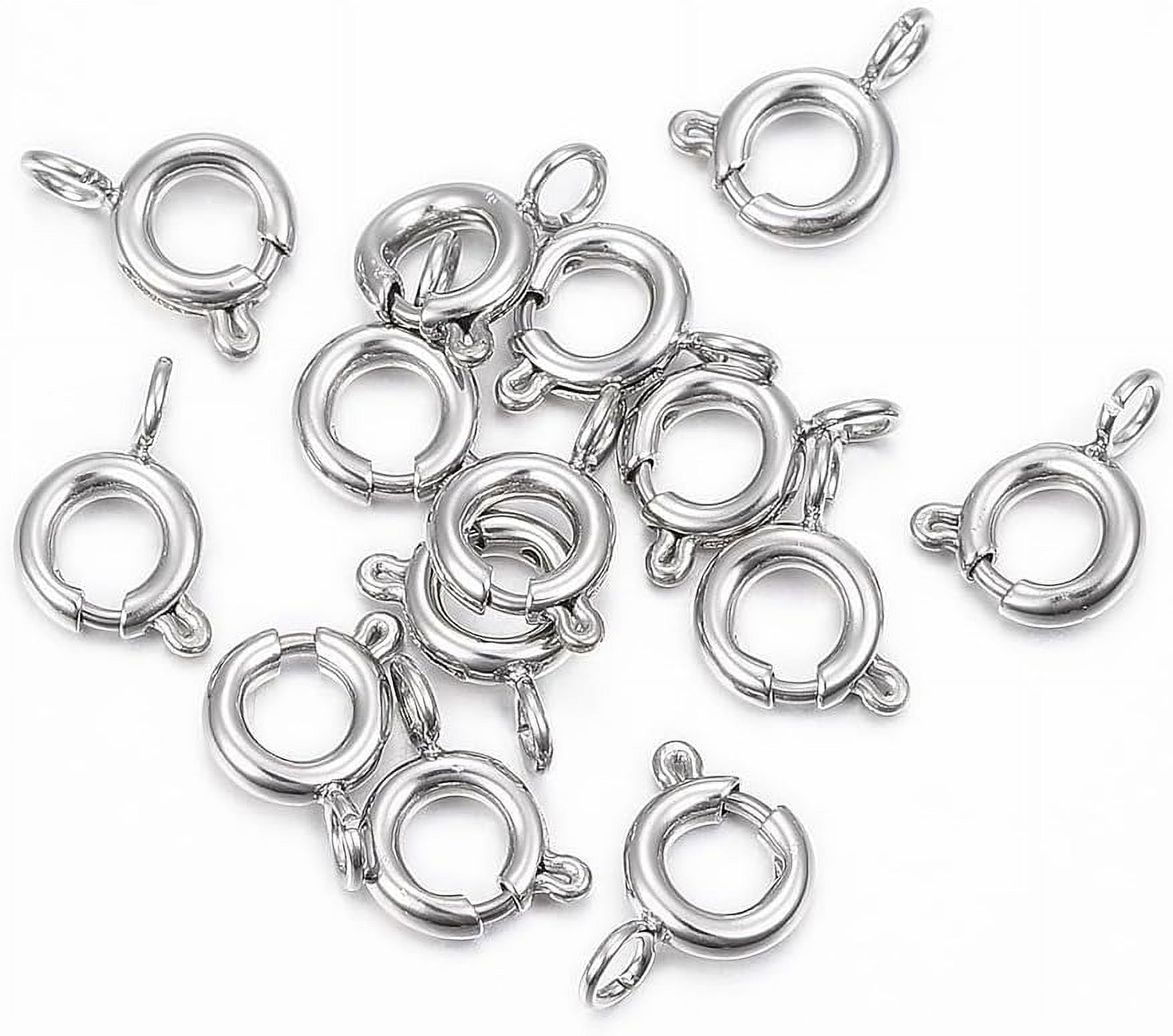 5 Pcs Spring Clasps Resistant 304 Stainless Steel Smooth Surface Spring ...