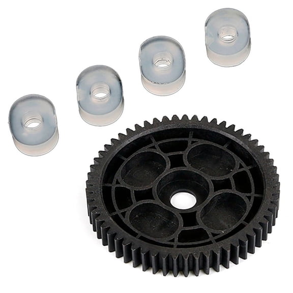 5 Pcs Spur Gear 57 Tooth and Damper Set for 1/5 ROVAN KM BAJA 5B Rc Car Parts,1 Pcs 66062 & 4 Pcs 65082