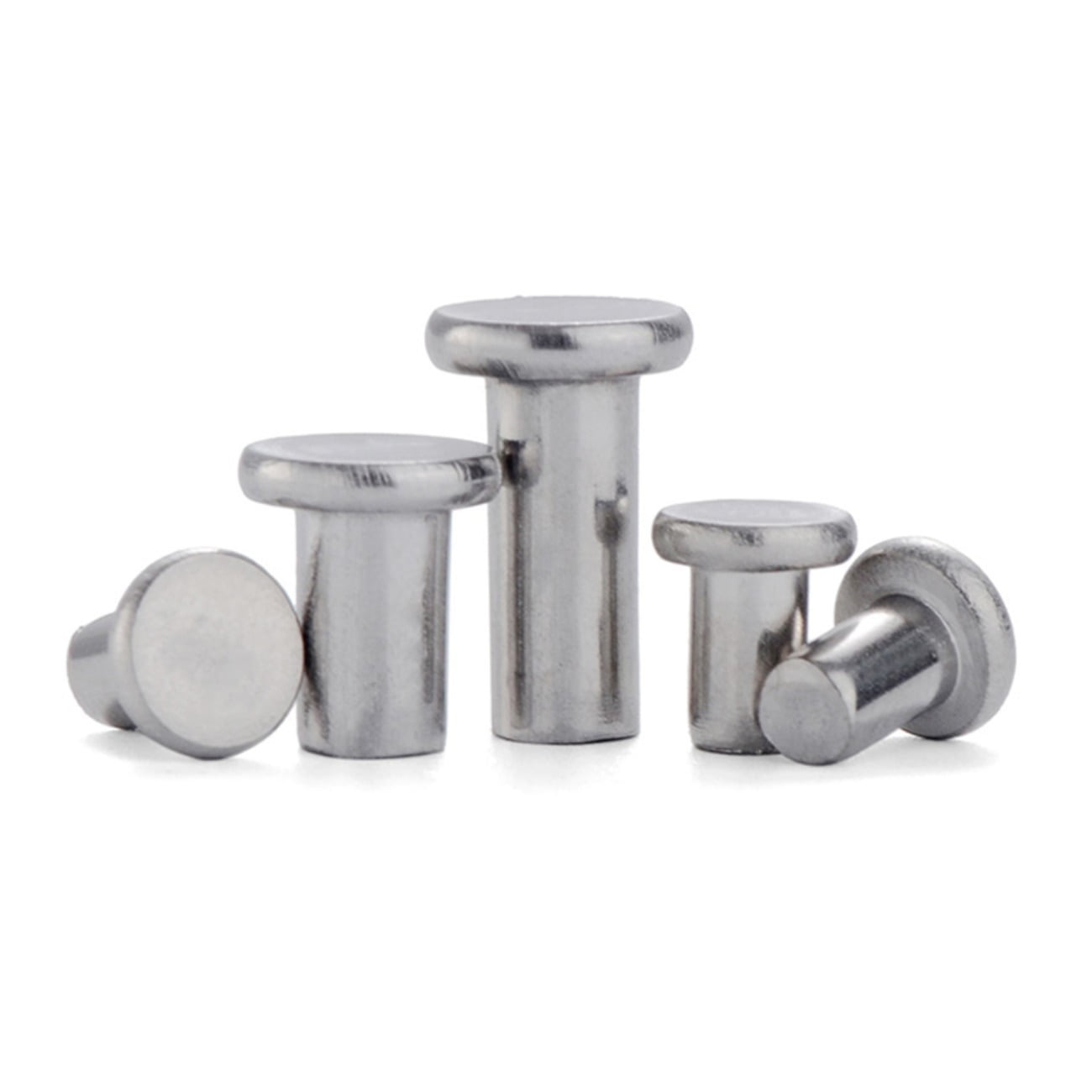 5 Pcs Stainless Steel 304 Solid Flat Head Rivets Countersunk Head Nail M12X45mm.