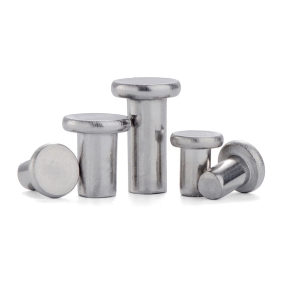 5 Pcs Stainless Steel 304 Solid Flat Head Rivets Countersunk Head Nail M8X50mm.