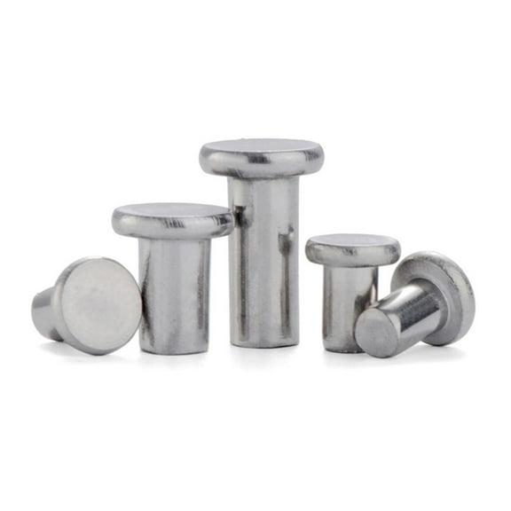 5 Pcs Stainless Steel 304 Solid Flat Head Rivets Countersunk Head Nail M8X55mm.