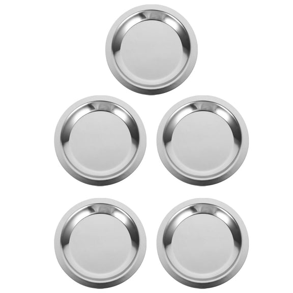 STRANDCHIC 5Pcs Stainless Steel Wine Coasters Heat Resistant Home Wine Bottle Pads with Non Slip Design