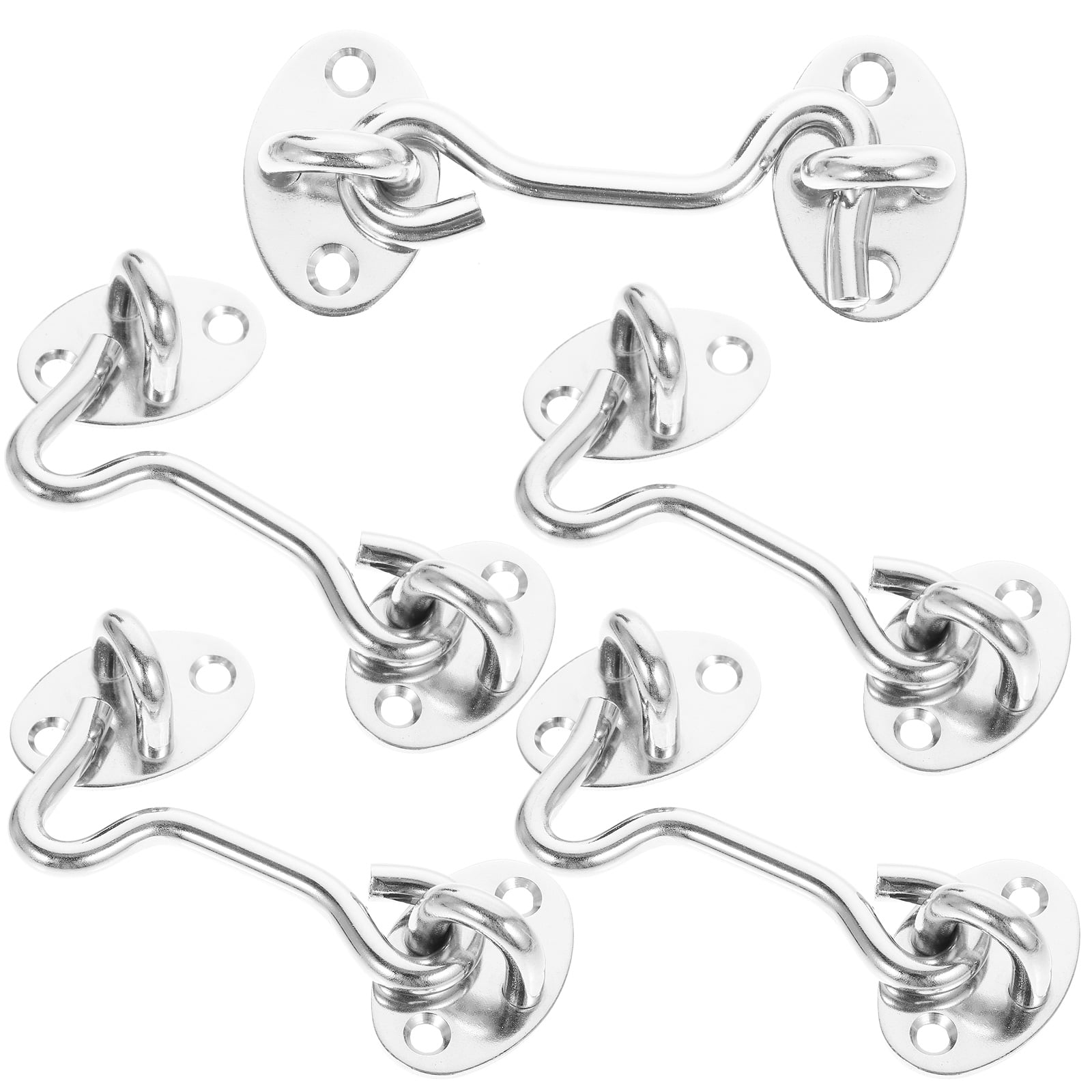 5 Pcs Stainless Steel Window Hook Lock for Door Locks Latch Old ...