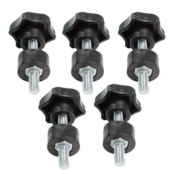 5 Pcs Star Shape Thread Clamping Handle Bolt Bakelite Hand Knob Tighten Screw M6