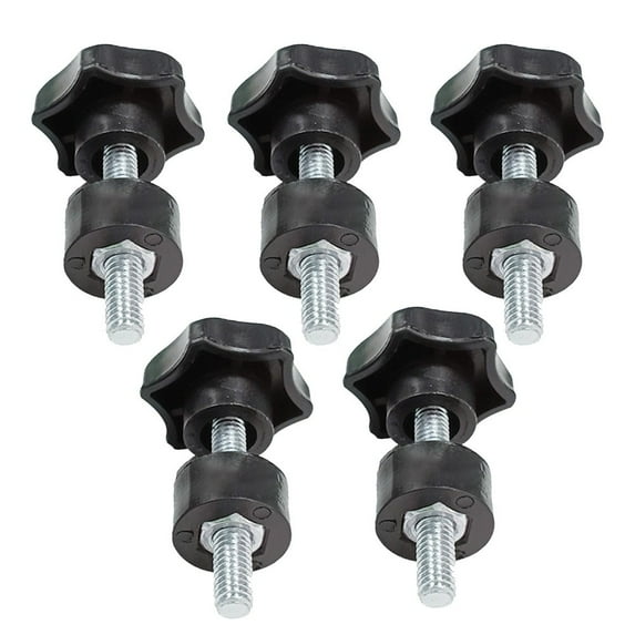5 Pcs Star Shape Thread Clamping Handle Bolt Bakelite Hand Knob Tighten Screw M6