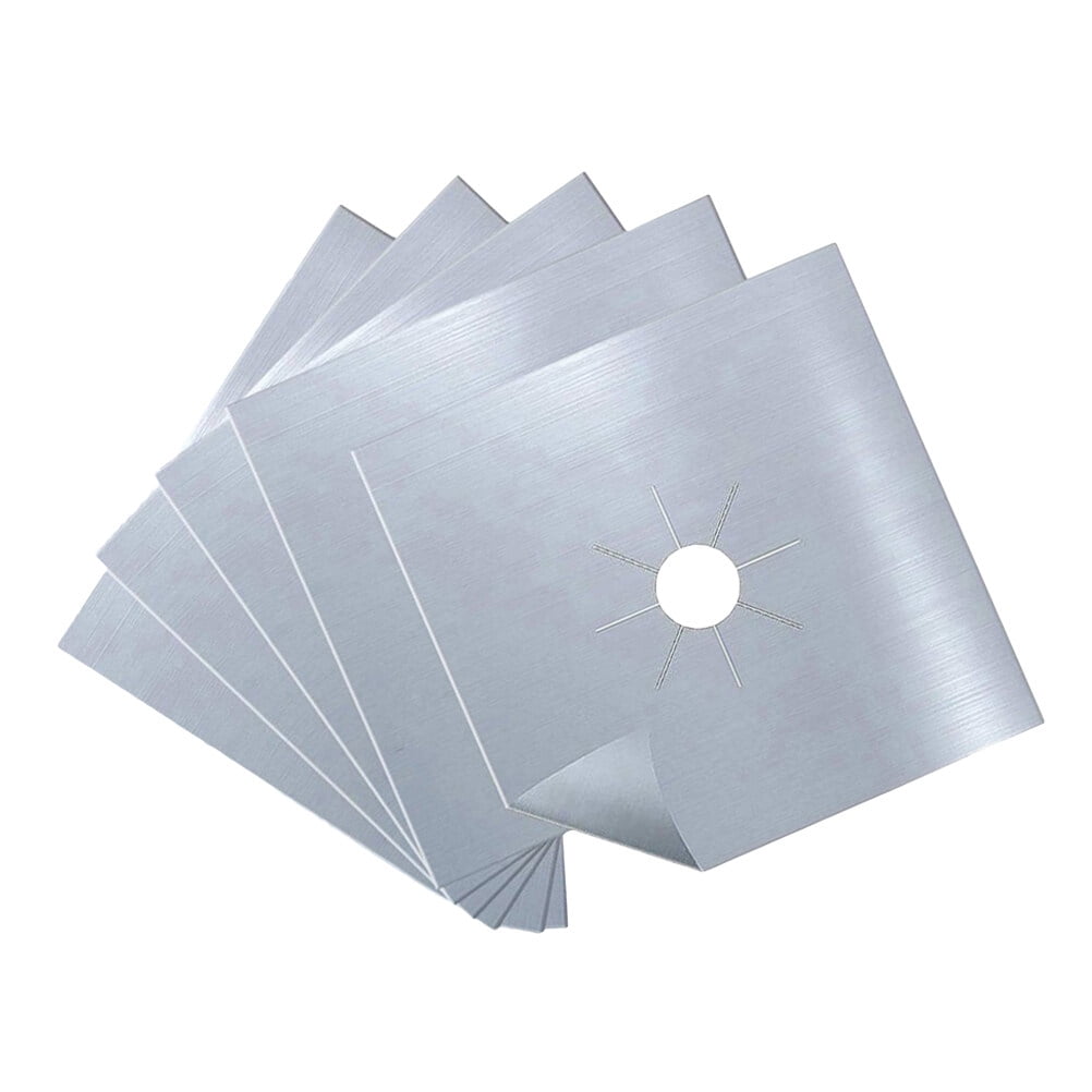 5 Pcs Stove Burner Covers Gas Range Protector Hob Burner Covers Square