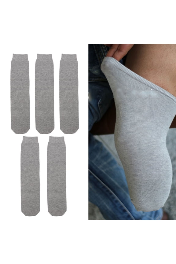 5 Pcs Stump Socks, Prosthetic Socks For Amputees Below The Knee, Stump Shrink Limb Compression Amputee Care Breathable Thicken Cotton Elastic Sweat Absorption