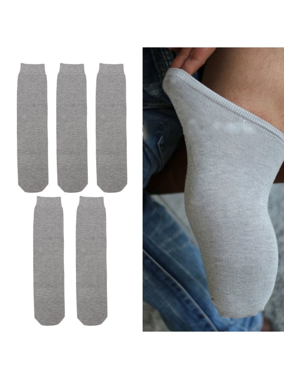 5 Pcs Stump Socks, Prosthetic Socks For Amputees Below The Knee, Stump Shrink Limb Compression Amputee Care Breathable Thicken Cotton Elastic Sweat Absorption