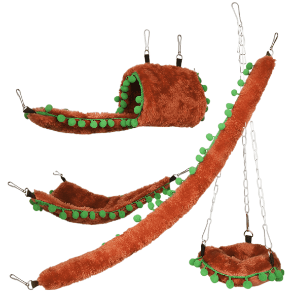 5-Piece Sugar Glider Toy Set, Cage Accessories Designed Specifically for Small Animals