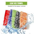 thumbnail image 1 of 5 Pcs Summer Ice Scarf for Outdoor Activities Lightweight Fitness Ice Towel Outdoor Microfiber Cooling Scarf Quick Dry Yoga Gym Neck Cooler Long Lasting Chilly Towel Soft Breathable Cooling Neck Wrap, 1 of 6