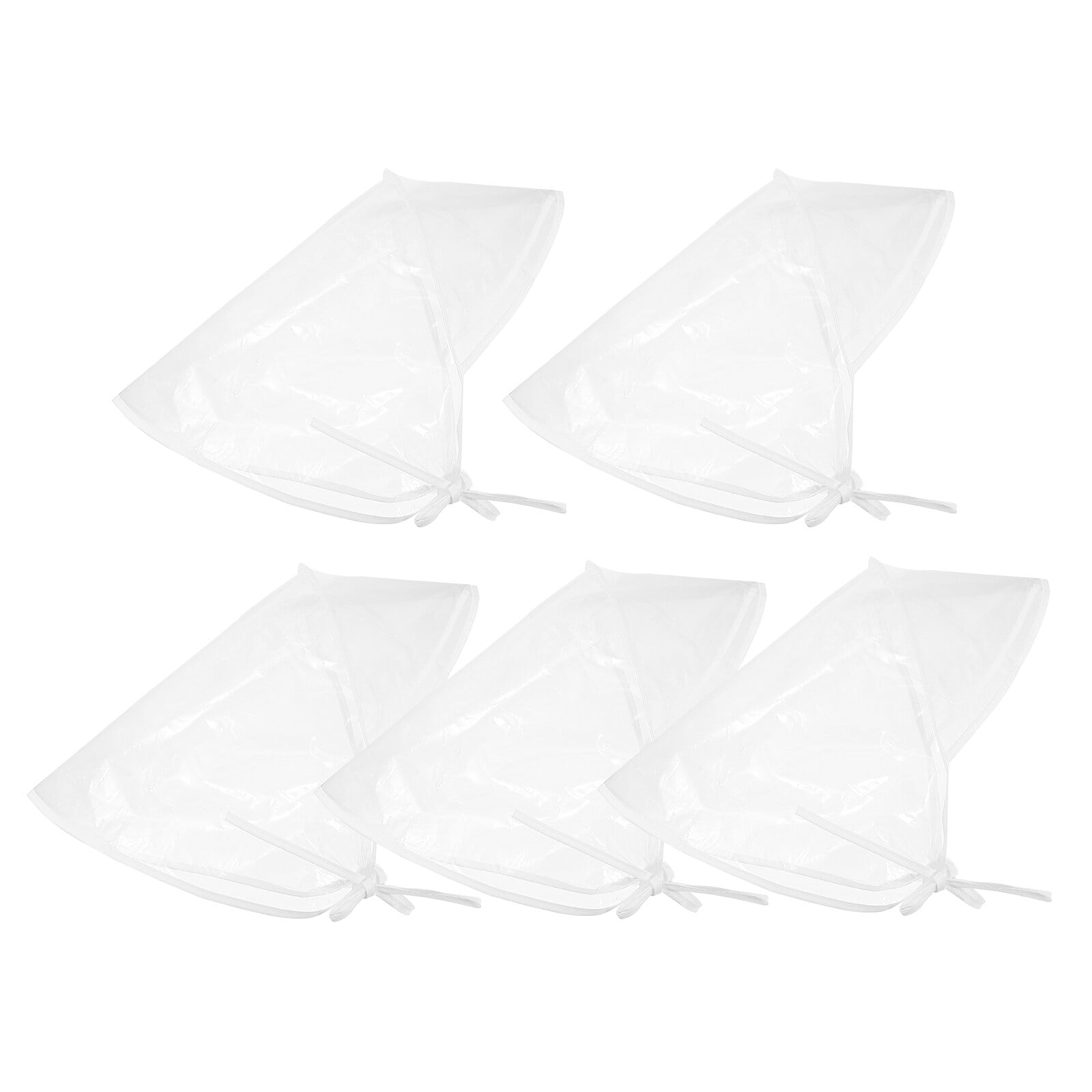 YuYiSan 5pcs Rain Proof Hat Waterproof Bonnet Clear Rain Bonnet Hair ...