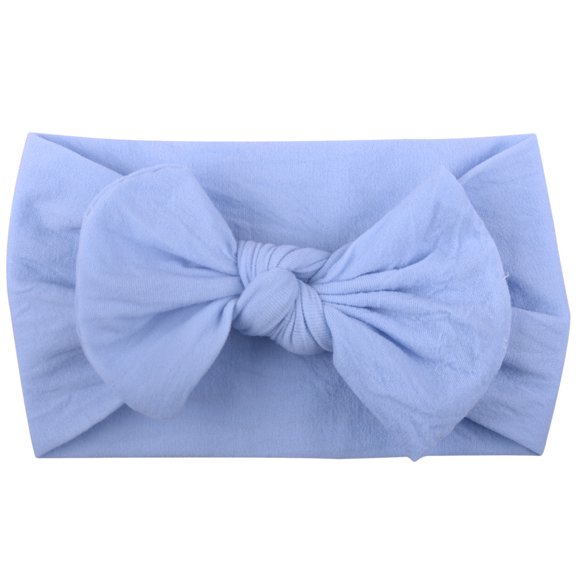 5 Pcs Super Stretchy Soft Handmade Headbands with Double Bows Head Wrap Nylon Hair Accessories For Newborn Baby Girls Infant Toddlers Kids Baby Girl Gifts 1 Year Old