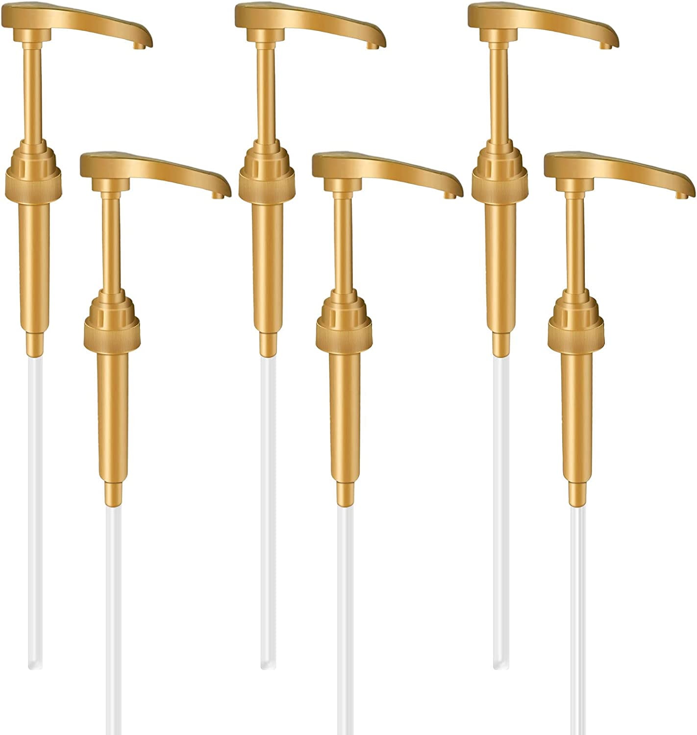 5 Pcs Syrup Pumps, Coffee Syrup Dispenser Pump, Flavor Syrup Pump Fits