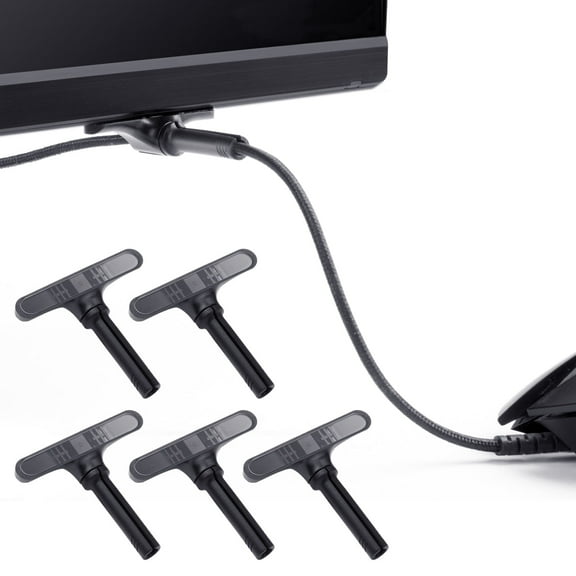 5 Pcs TALONGAMES Mini Mouse Bungee - Compact Cable Holder for Gaming/Office, Space-Saving Adjustable Cord Fixer