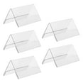 thumbnail image 1 of TABLZONE 5Pcs Acrylic Displaying Cards Transparent Double Side Sign Holders for Desks, 1 of 6