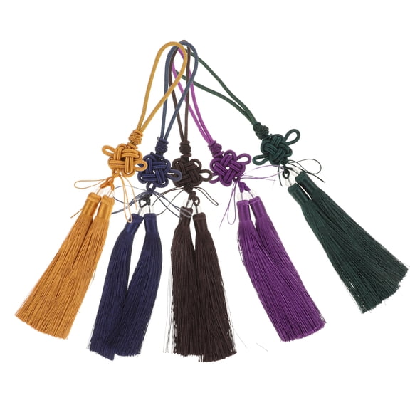 5 Pcs Tai Chi Sword Tassel Ear Hanging Ribbon Chinese Knot Tassel Pendant DIY Tassel Pendant Hanging Tassel Decor