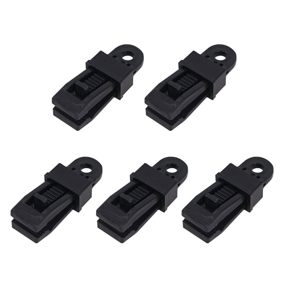 5 Pcs Tarp Clip Reusable Tent Tighten Lock Grip Camping Clamps Awnings Clip Wind Rope Buckle for Outdoors Camping