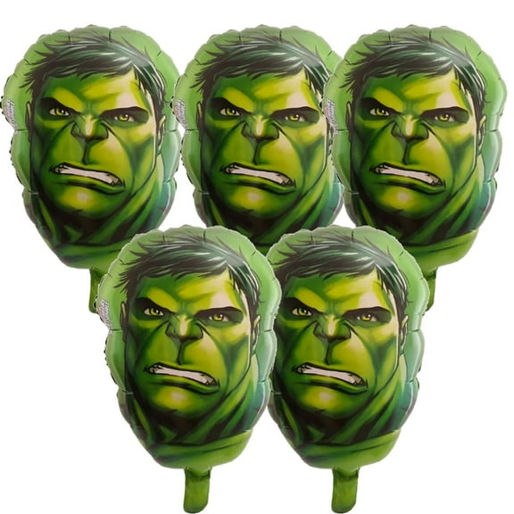 5 Pcs The Incredible Hulk Balloons Superhero Balloon Birthday Party Decoration Balloons