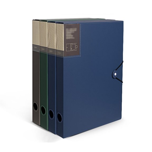 5 Pcs Thickened File Box A4 File Folder With Rope Buckle Information File Organizer For Office, School, Hospitals