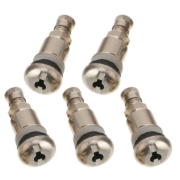 5pcs Stainless Steel Valve Stems for Car Tires Prevent Air Leaks Fits Various Vehicles