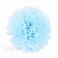 thumbnail image 1 of 5 Pcs Tissue Paper Pompoms Flower Garland Wedding Decoration DIY Paper Flowers Ball Baby Shower Birthday Party Decoration light blue 10 inches 25cm, 1 of 4