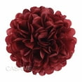 thumbnail image 1 of 5 Pcs Tissue Paper Pompoms Flower Garland Wedding Decoration DIY Paper Flowers Ball Baby Shower Birthday Party Decoration wine red 8 inches 20cm, 1 of 4