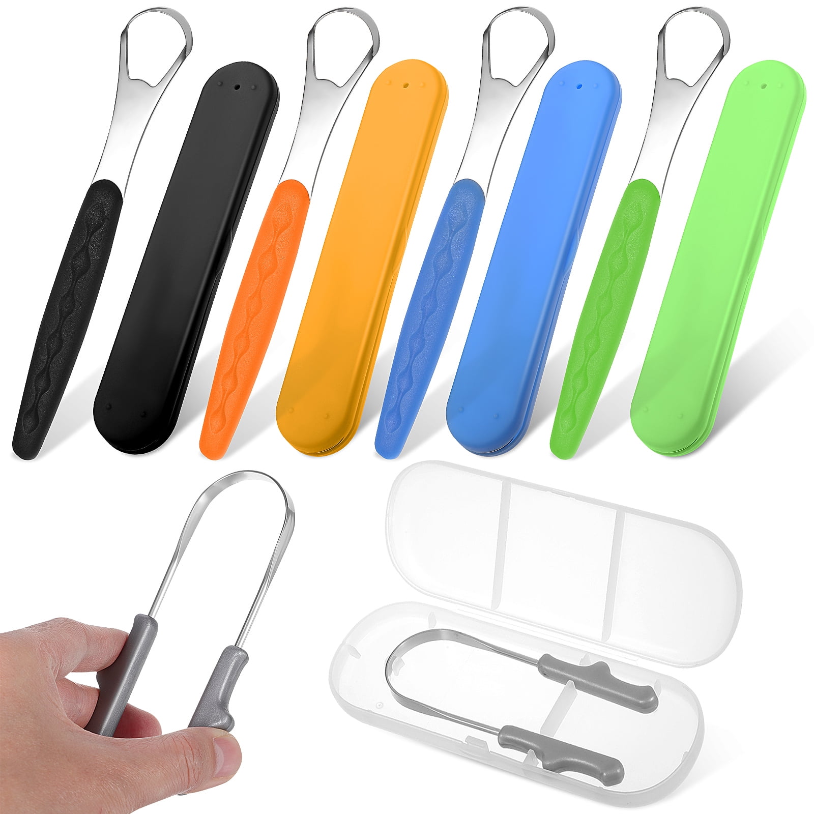 5 Pcs Tongue Scrapers U Shape Tongue Cleaner Tongue Cleaning Scrapers