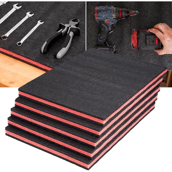5 Pcs Tool Box Foam 16x12x1 Inch, Cuttable Polyethylene Storage Sheets, for Tool Shadow Storage in Cabinet Drawer