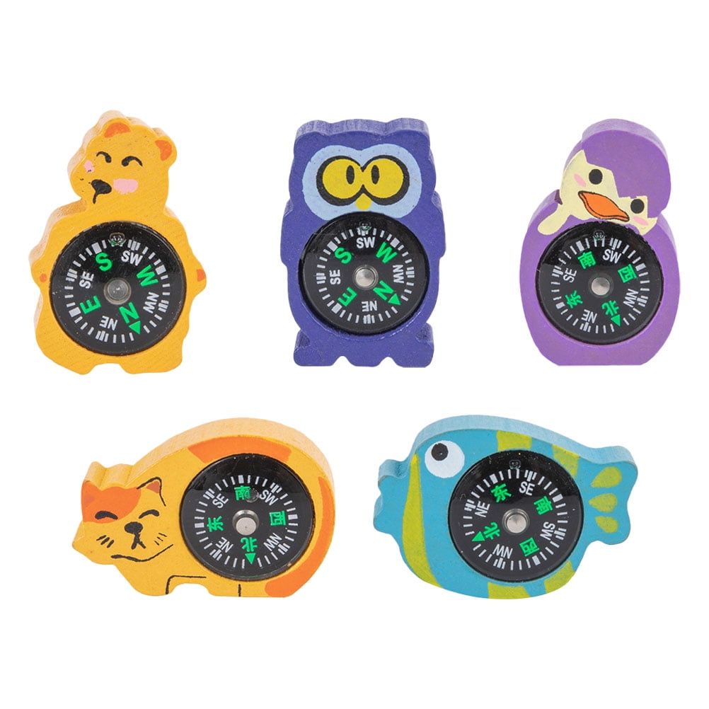 5 Pcs Toys Mini Compass Compasses for Kids Kids Compass Toddler Button ...