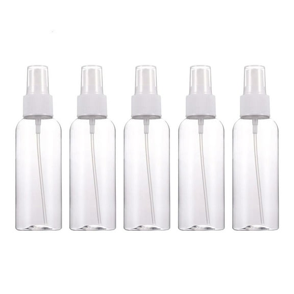 5 Pcs Transparent Empty Small Spray Bottles, 100Ml Capacity Fine Mist Sprayer, Multi-Purpose For Travel And Daily Use