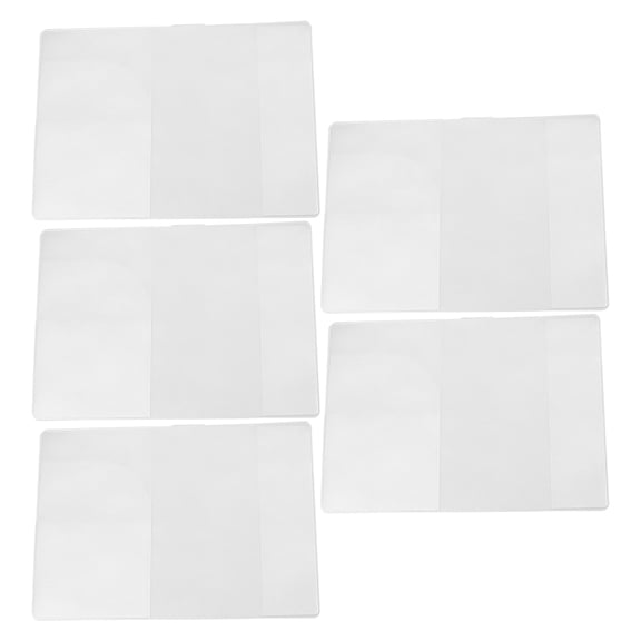 RENACLIPY Identification Card Holder Passport Cover Transparent PVC 5 Pcs