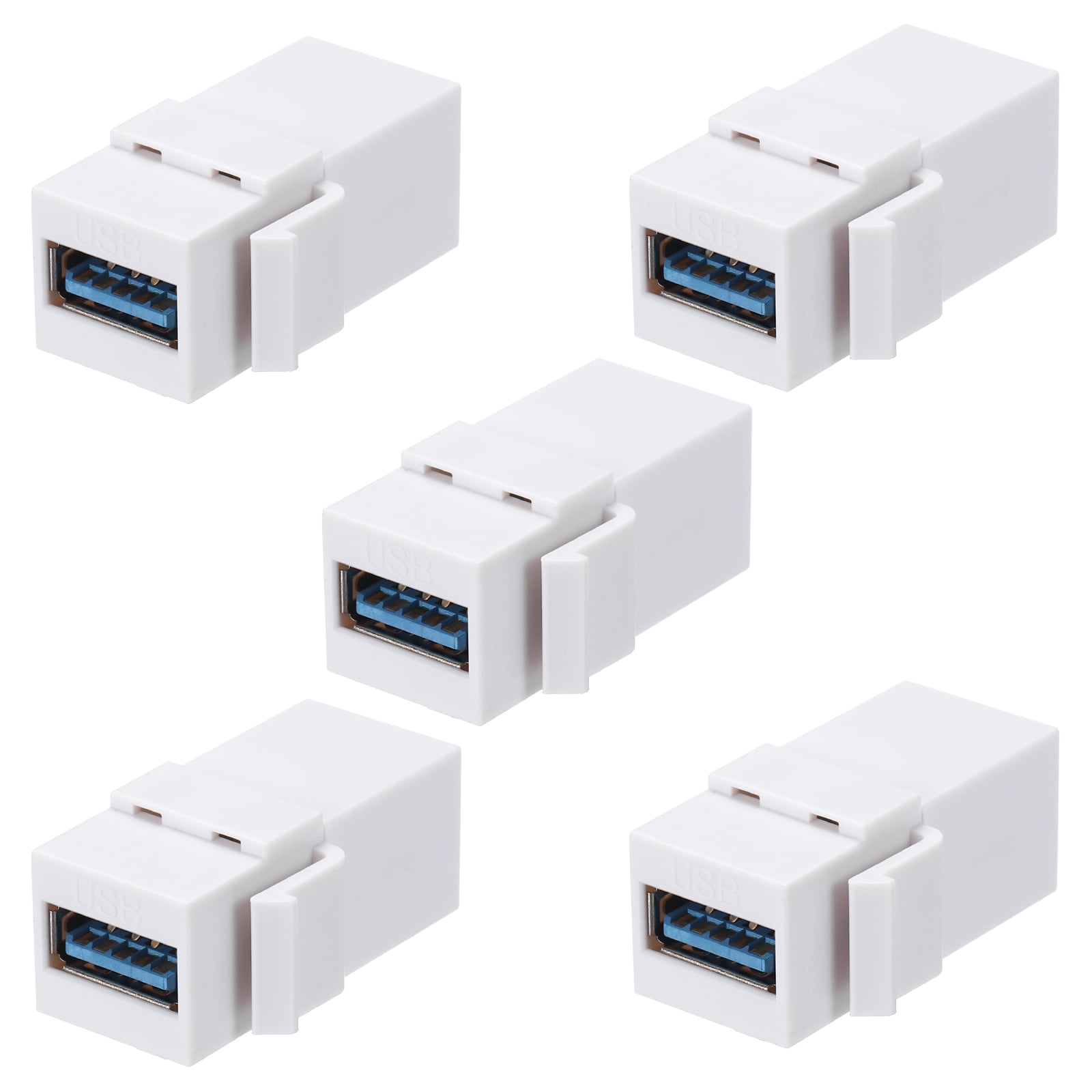 Usb Key Insert 5 Pcs USB 3.0 Key-stone Jack Inserts,USB Female to Female Adapter ...