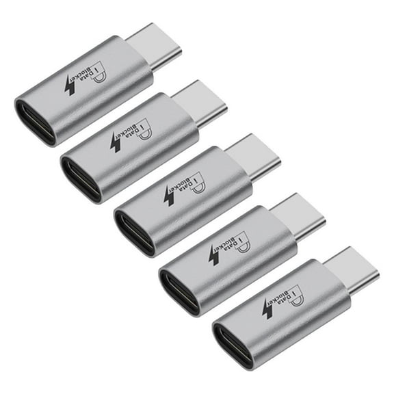 5 Pcs USB Type-C to Type-C Data Blocker Only for Charge, USB-Data Blocker