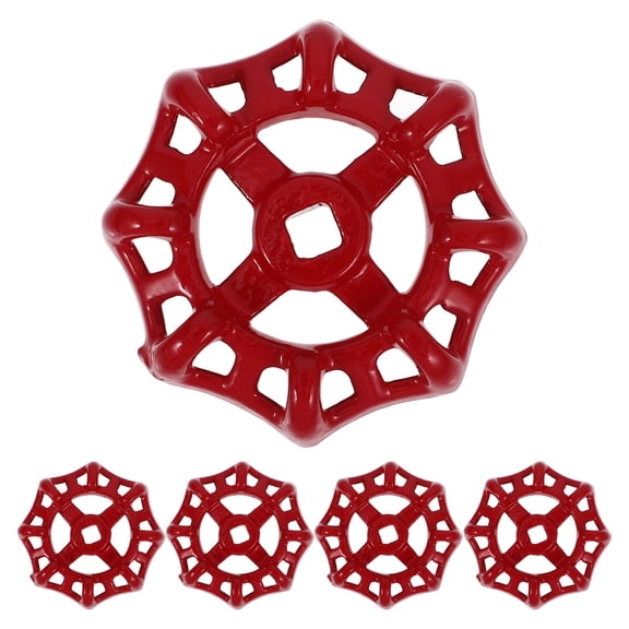 5 Pcs Valve Handle Hand-door Punching Device Removable Tool Hole Punchers Red