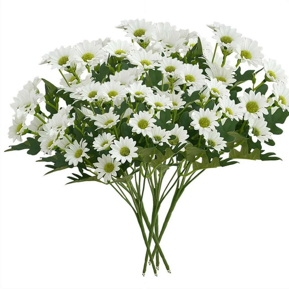 5 Pcs Vibrant Artificial Sunset Mums, Artificial Outdoor Sunset Mums Flowers, Outdoor Fall Flowers Decor for Home Garden