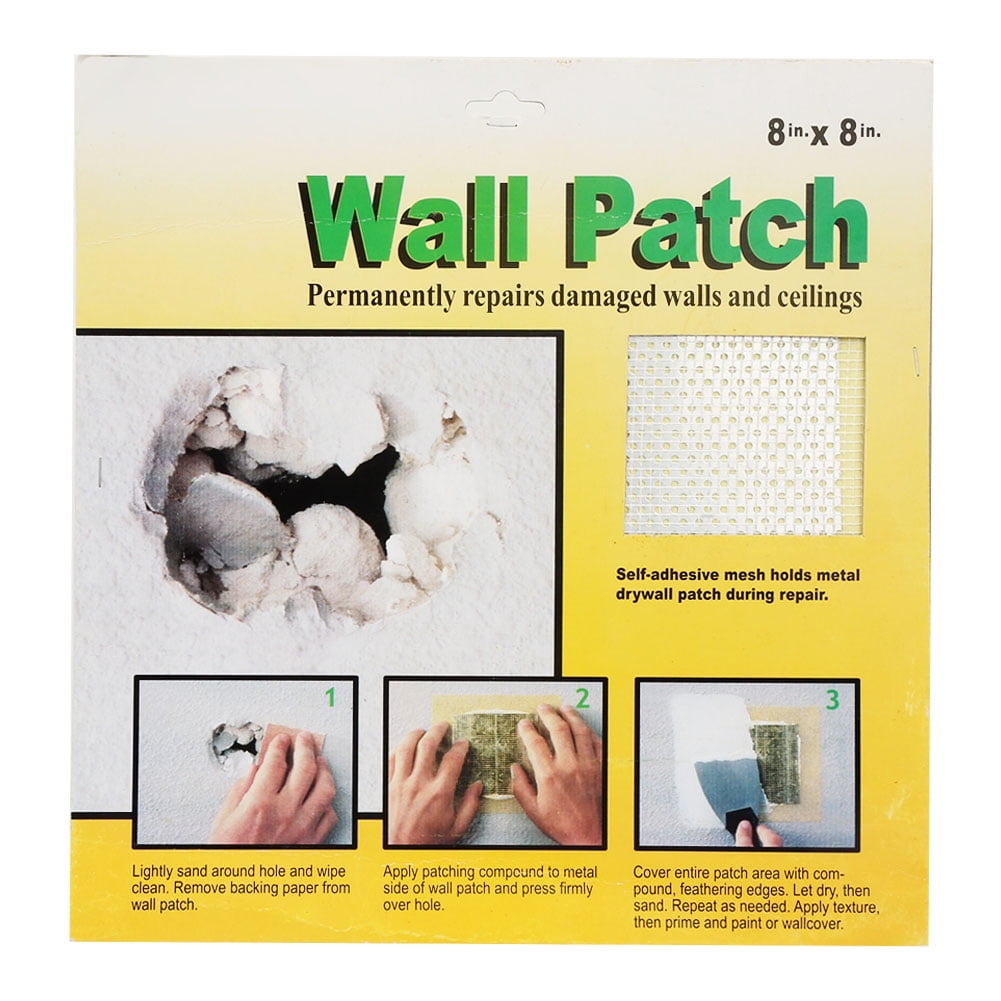 5 Pcs Wall Repair Patch Fiberglass Fix Dry Wall Hole Ceiling Damages (8