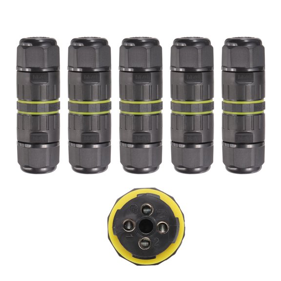 5 Pcs Waterproof Junction Box M20 4 Pin Wire Connector for Wire Range 9-12mm