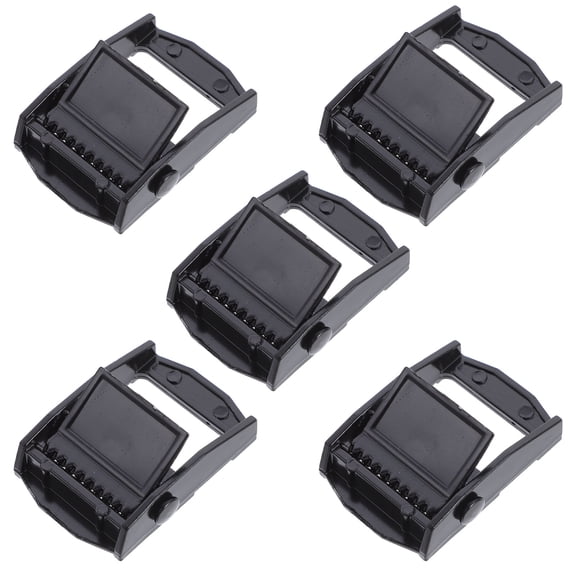 GOOHOCHY Webbing Strap Buckle Made of Zinc Alloy for Bundling Car Boxes Black Color Smooth Surface 25mm Width