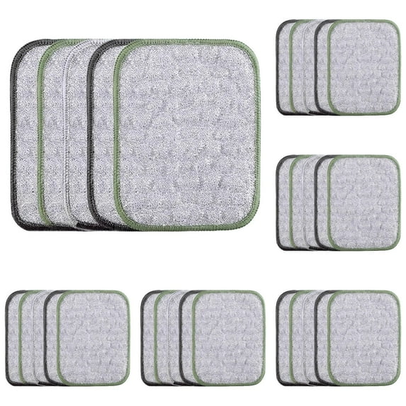 5 Pcs Wire Dishwashing Rag Dish Cloths Steel Wool Scrubber Stainless Steel Scrubber Kitchen Accessories