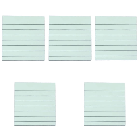 5 Pcs Writing Pad Lined Stickier Note Memos Pad Notepad Colored Paper Pads