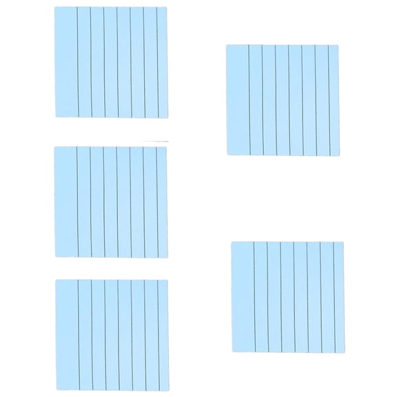 5 Pcs Writing Pad Lined Stickier Note Memos Pad Notepad Colored Paper Pads