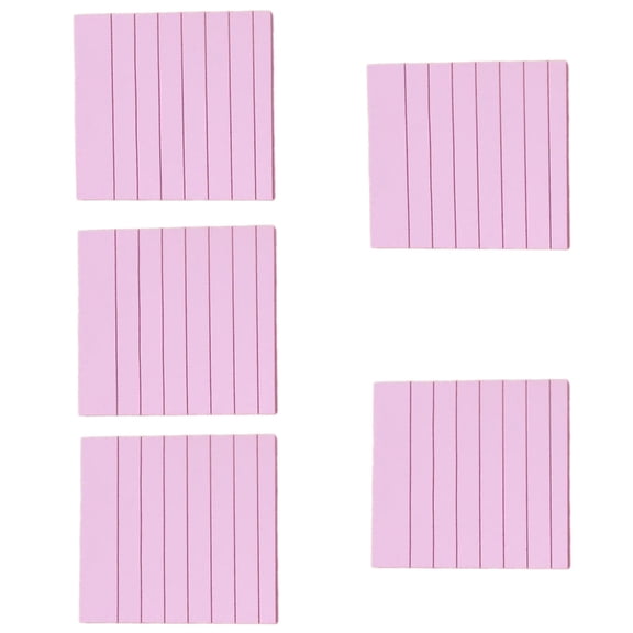 5 Pcs Writing Pad Lined Stickier Note Memos Pad Notepad Colored Paper Pads