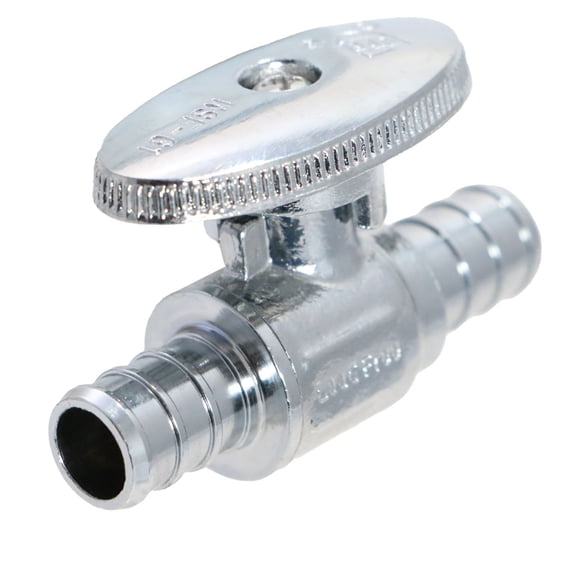 5 Pcs XFITTING 1/2 Inch Pex Mini Straight Ball Valve, Full Port, 1/4 Turn, Brass, 24-1-1=5X