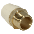 thumbnail image 1 of 5 Pcs XFITTING 3/4" CPVC X 3/4" MNPT Transition Coupling, 3-2-3=5XX, 1 of 7