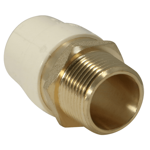 5 Pcs XFITTING 3/4" CPVC X 3/4" MNPT Transition Coupling, 3-2-3=5XX