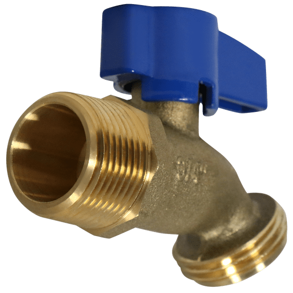 5 Pcs XFITTING 3/4 in MPT x 3/4 in GHT Hose Bibbs, 1/4 in Turn, 5-2-1=5XX