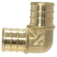 thumbnail image 1 of 5 Pcs XFITTING Pex 3/4 Inch x 3/4 Inch Pex Elbow Brass Crimp Fitting, 23-2-2=5X, 1 of 5
