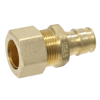 10PCS EFIELD 1/2 Press X 1/2 PEX-A Expansion Coupling Brass Fittings,Lead Free